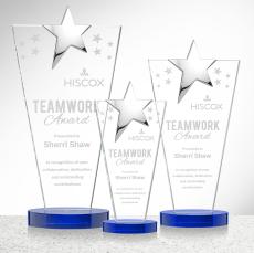 Mantella Chrome Star Award - Blue - Octagon Awards
