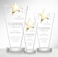 Mantella Gold Star Award - Clear - Octagon Awards