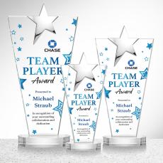Mantella Chrome Star VividPrint Award - Clear - Crystal Awards