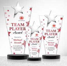 Mantella Chrome Star VividPrint Award - Black - Crystal Awards