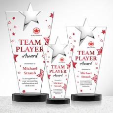 Mantella Chrome Star VividPrint Award - Black - Star Awards