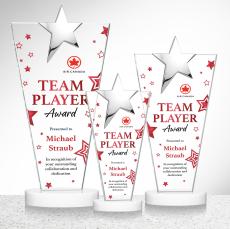 Mantella Chrome Star VividPrint Award - White - Crystal Awards