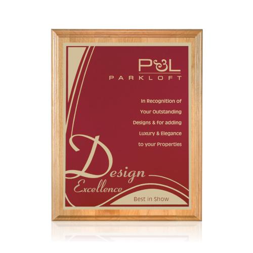 Plaque Awards - Retirement Plaques - Erindale/Marietta - Red