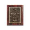 Double Etch Plaq - Walnut Finish
