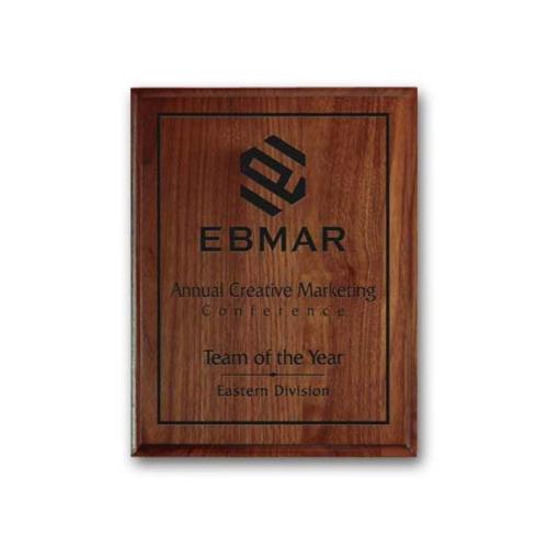 Plaque Awards - Premium Plaques - Laser Engraved Plaq - Walnut Cove Edge