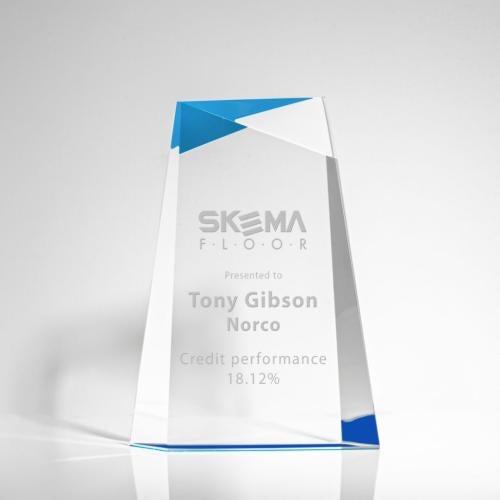 Recognition Awards - Acrylic Awards - Blue Topaz Award