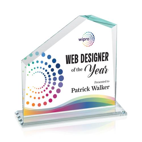 Recognition Awards - Crystal Awards - Fairmont VividPrint&trade; Award - Clear