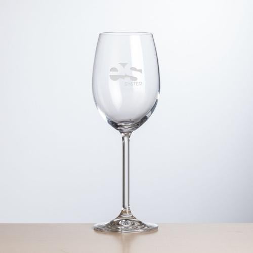 Corporate Gifts - Barware - Wine & Champagne - Wine Glasses - Woodbridge Wine - Deep Etch
