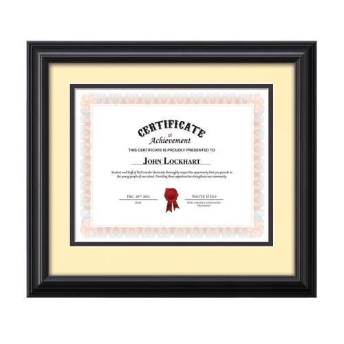 Plaque Awards - Certificate Frames - Cottingham - Black