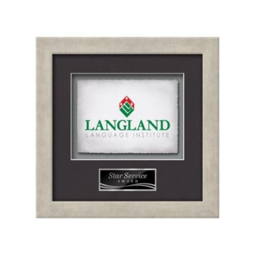 Plaque Awards - Framed Awards & Plaques - Eldridge -  Antique Silver