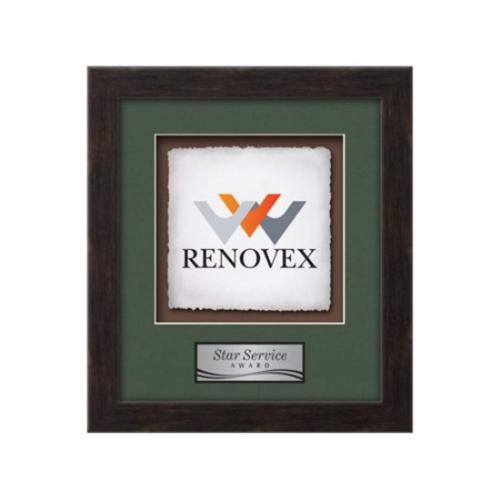 Plaque Awards - Framed Awards & Plaques - Eldridge -  Espresso Dark Walnut