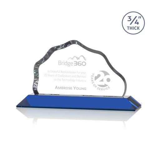 Recognition Awards - Crystal Awards - Petersen Award - Blue