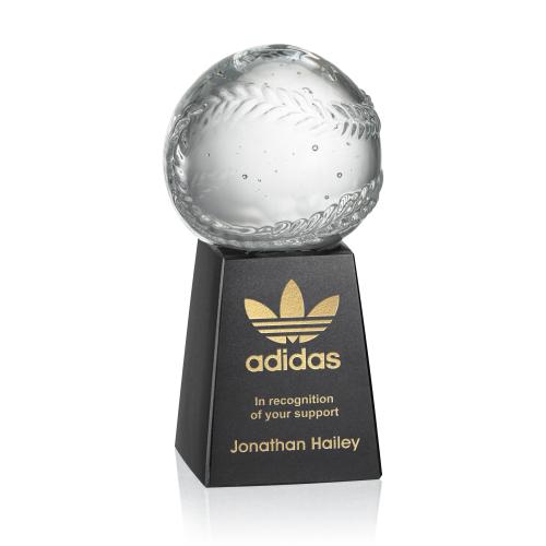 Recognition Awards - Crystal Awards - Sports Balls Award on Marble