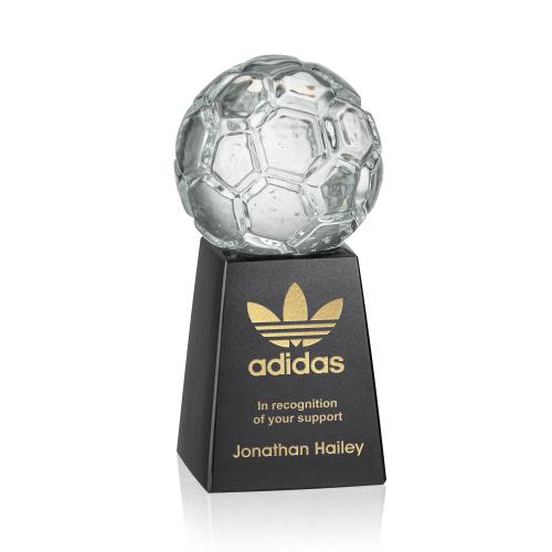 Recognition Awards - Crystal Awards - Sports Balls Award on Marble