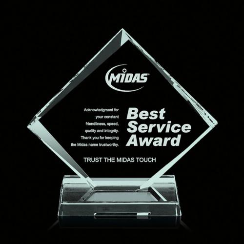 Recognition Awards - Glass Awards - Regal Award - Jade