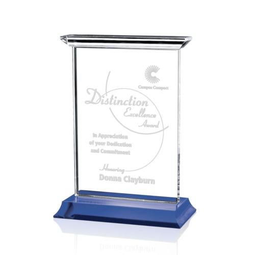 Recognition Awards - Crystal Awards - Tobermory Award - Blue (Vertical)