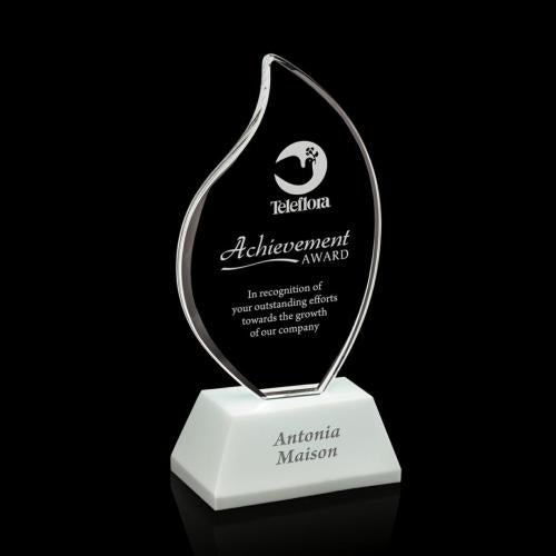 Recognition Awards - Crystal Awards - Martinique Award - White