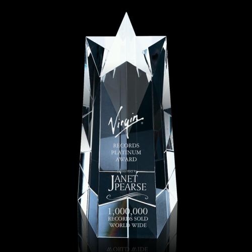 Recognition Awards - Crystal Awards - Star Obelisk Award