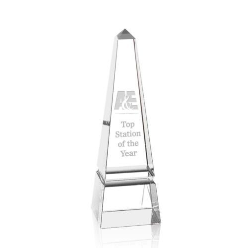 Recognition Awards - Crystal Awards - Groove Obelisk Award - Clear