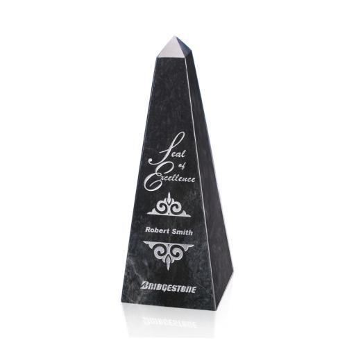 Recognition Awards - Marble and Stone Awards - Marble Obelisk Award - Black