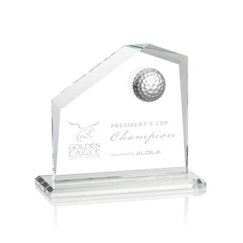 Recognition Awards - Crystal Awards - Andover Golf Award - Clear