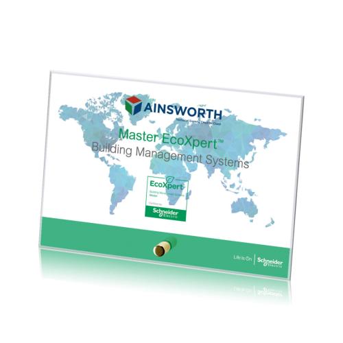 Recognition Awards - Crystal Awards - Cantebury Horizontal Rectangle VividPrint&trade; Award