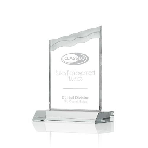 Recognition Awards - Crystal Awards - Oakwood Award - Clear