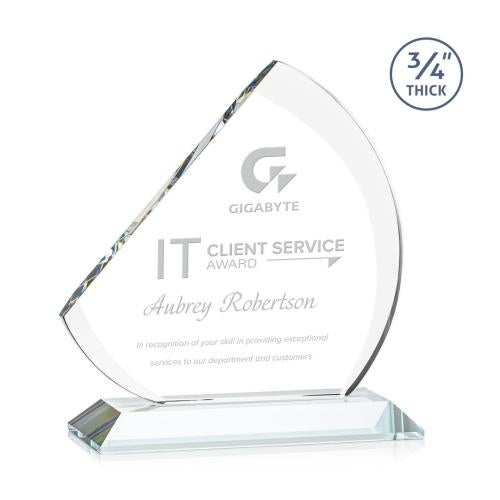 Recognition Awards - Crystal Awards - Nantucket Award - Clear