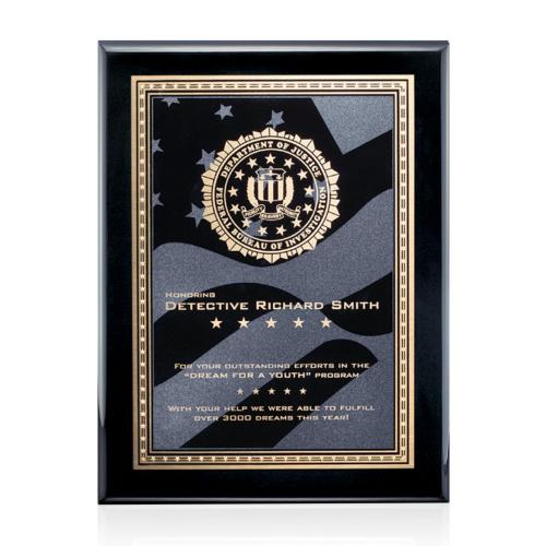 Plaque Awards - Retirement Plaques - Oakleigh Stars & Stripes