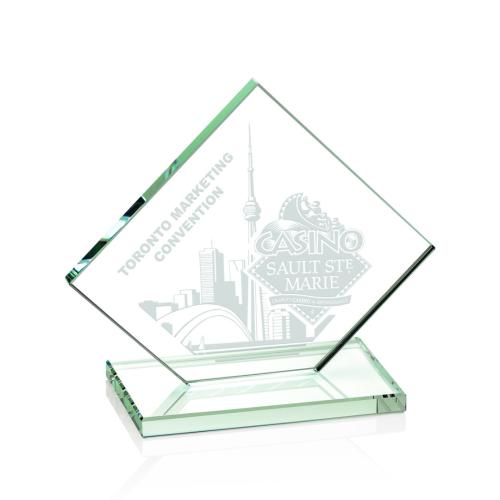 Recognition Awards - Glass Awards - Wellington Award - Jade