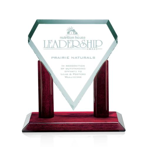 Recognition Awards - Glass Awards - Marquise Award - Jade