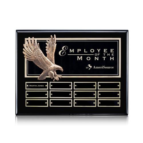 Plaque Awards - Perpetual Plaques - Flying Eagle Perpetual - Ebony