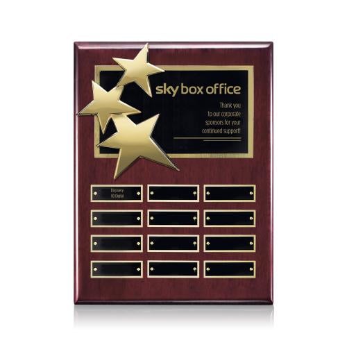 Recognition Awards - Shop by Recipient - Employee of the Month - Constellation (Vert) Perpetual - Rosewood/Gold