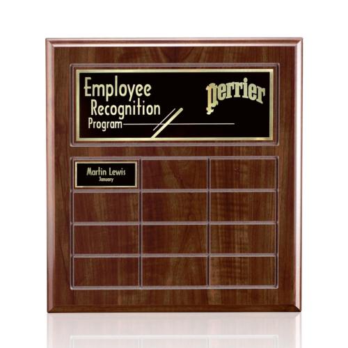 Recognition Awards - Shop by Recipient - Employee of the Month - Antwerp Perpetual - Cherry Finish