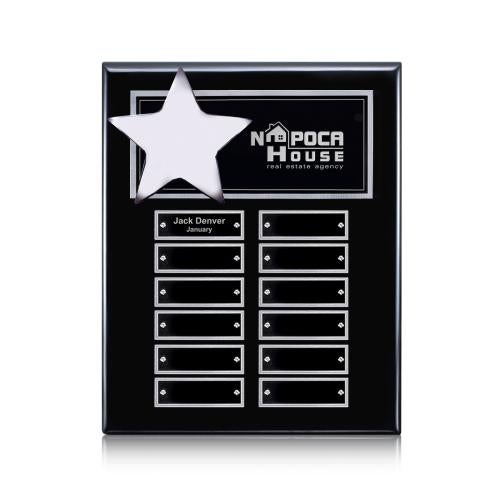 Recognition Awards - Shop by Recipient - Employee of the Month - Hollister (Vert) Perpetual - Black/Silver 