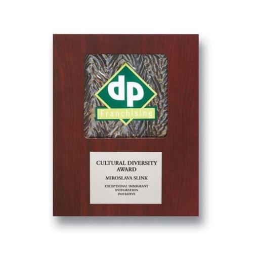 Plaque Awards - Premium Plaques - Silver Opaline Award