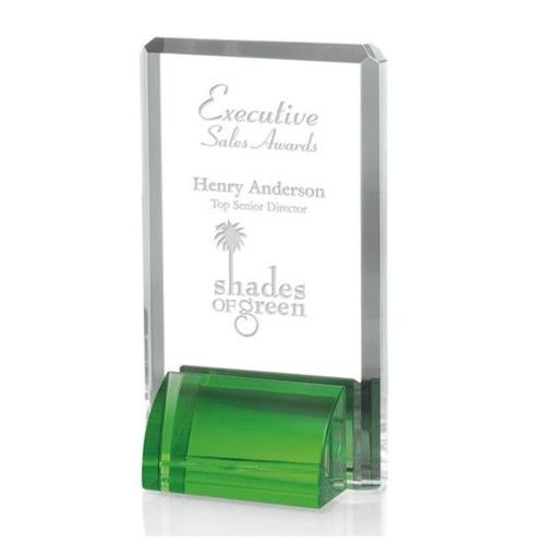 Recognition Awards - Crystal Awards - Veronese Award - Green