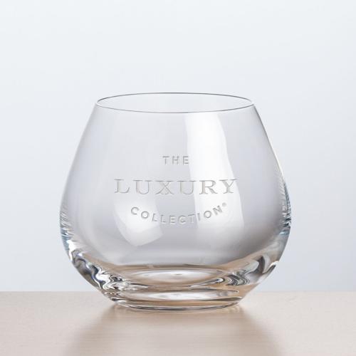 Corporate Gifts - Barware - Wine & Champagne - Wine Glasses - Stemless - Florentina Stemless Wine - Deep Etch