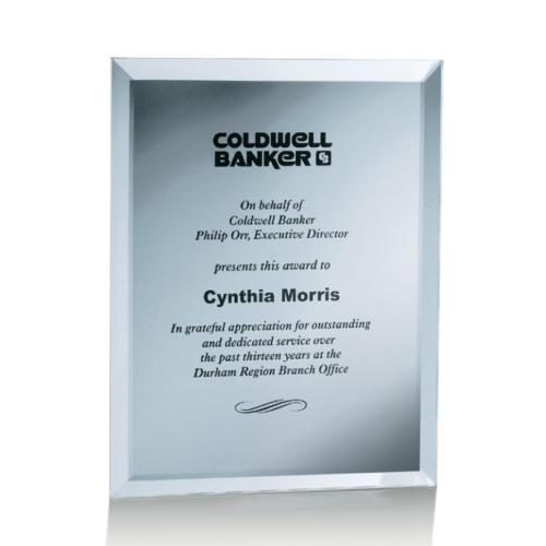 Plaque Awards - Premium Plaques - Mirror Plaque - Silver