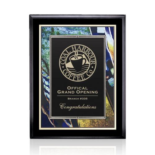 Plaque Awards - Retirement Plaques - Farnsworth/Verdi - Black Finish