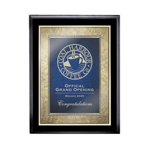 Plaque Awards - Retirement Plaques - Farnsworth/Tamara - Black/Blue