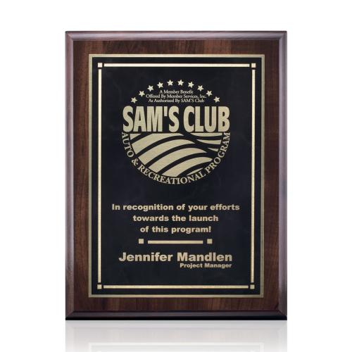 Plaque Awards - Retirement Plaques - Farnsworth/Contempo - Black