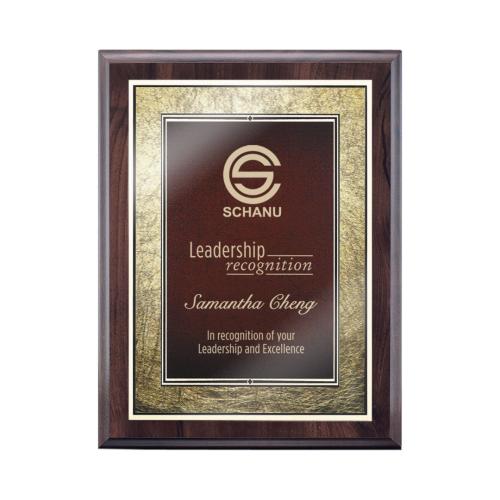 Plaque Awards - Retirement Plaques - Farnsworth/Tamara - Cherry/Burgundy