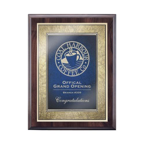 Plaque Awards - Retirement Plaques - Farnsworth/Tamara - Cherry/Blue