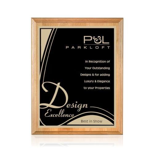 Plaque Awards - Retirement Plaques - Erindale/Marietta - Black