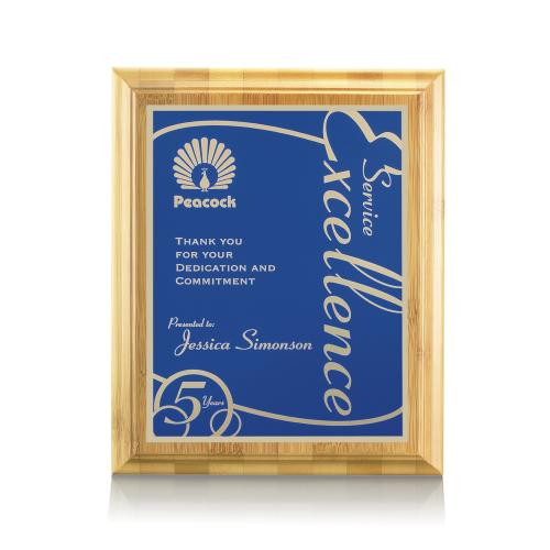 Recognition Awards - Sustainable Awards - Bamboo/Marietta - Blue