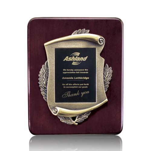 Plaque Awards - Retirement Plaques - Sydenham/Denlow - Rosewood