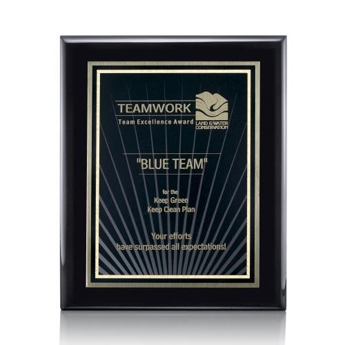 Plaque Awards - Retirement Plaques - Oakleigh/Sunburst