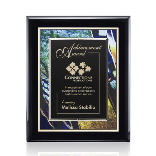 Plaque Awards - Retirement Plaques - Oakleigh/Verdi Plaque - Black Finish