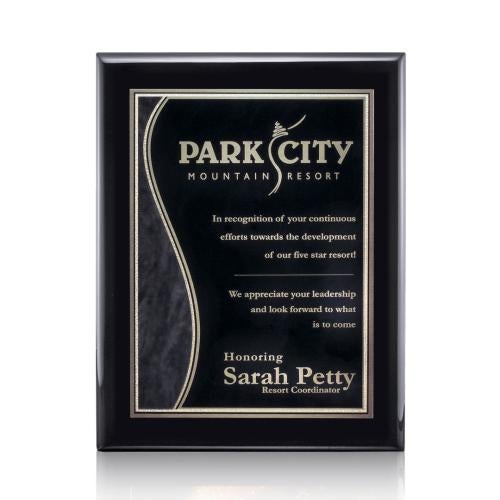 Plaque Awards - Retirement Plaques - Oakleigh/Nobleton Plaque - Black Finish
